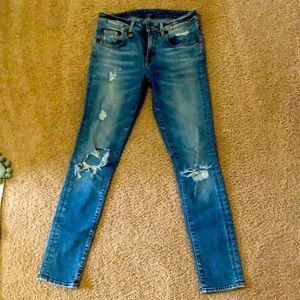 R13 Low Rise skinny jeans